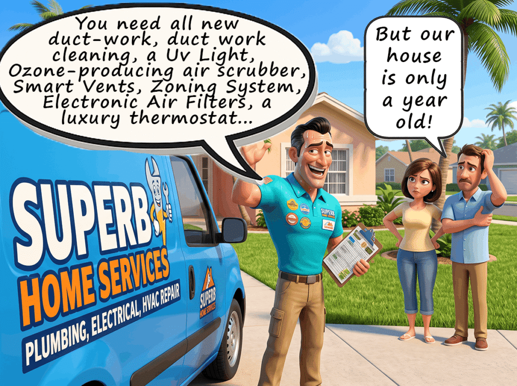 Caution about commission-based repair services after a 4-point inspection