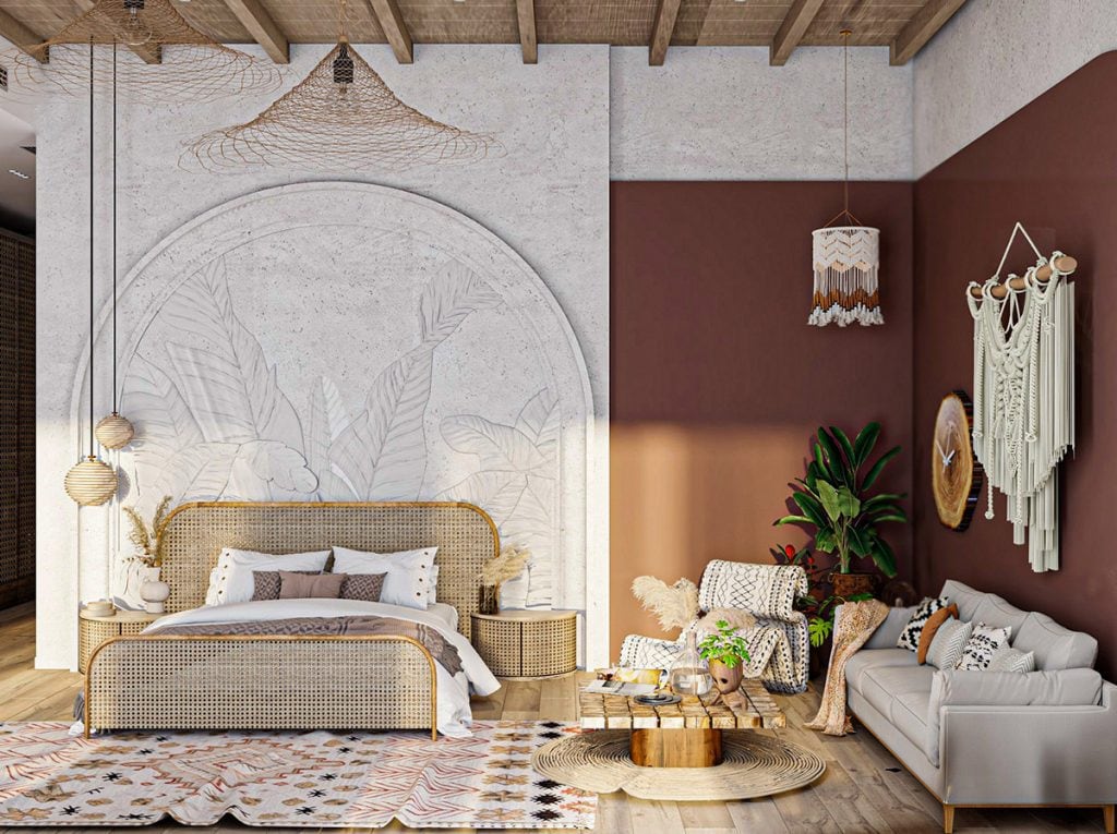 boho-bedroom-rug-1024x765 boho-bedroom-rug-1024x765 boho bedrooms 51 Boho Bedrooms With Ideas, Tips And Accessories To Help You Design Yours boho bedroom rug 1024x765