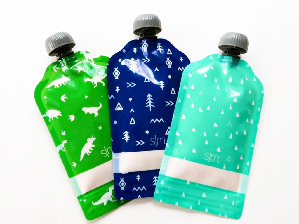 3 homemade pouches for a healthy toddler snack