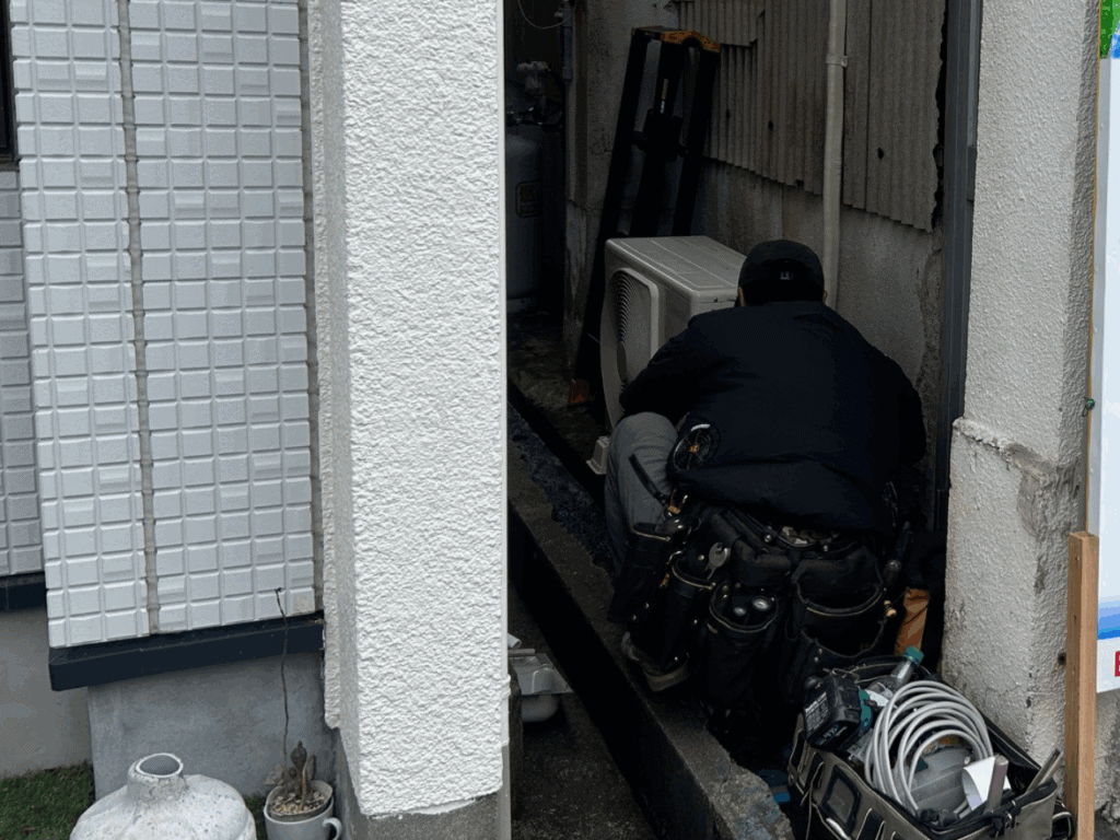 串木野市でエアコン取り付け工事！お盆明けもお任せください