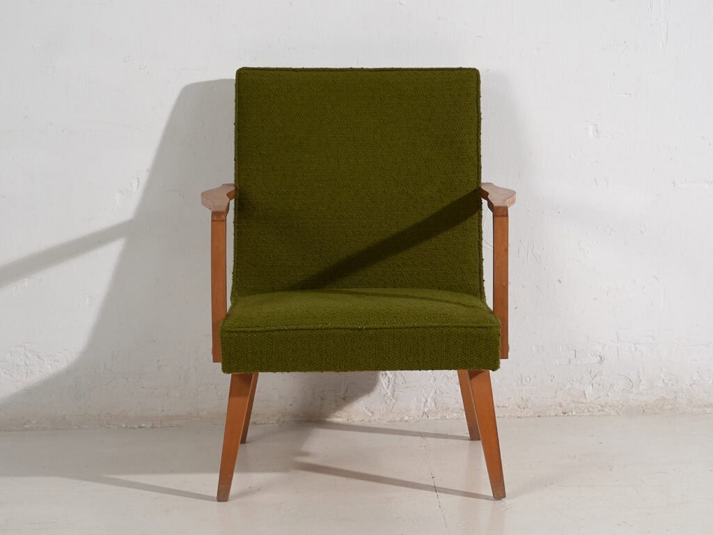 Butacas vintage de color verde (c.1950). Conjunto de 2 piezas
