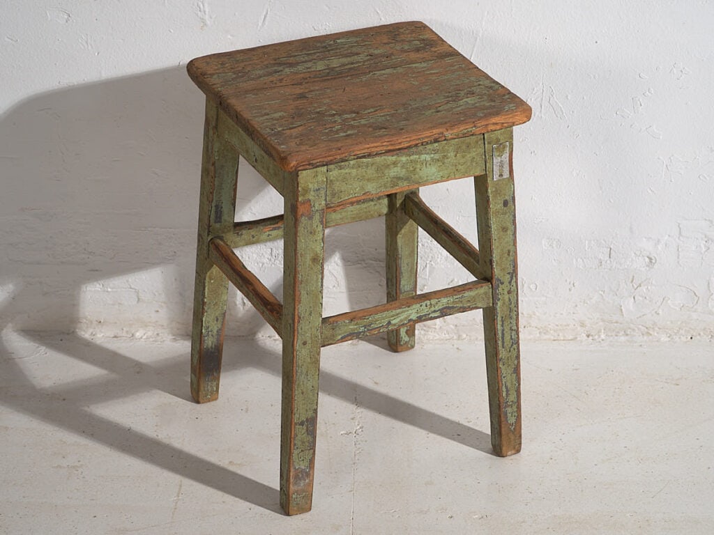 Antique green coffee table (c.1900) #7