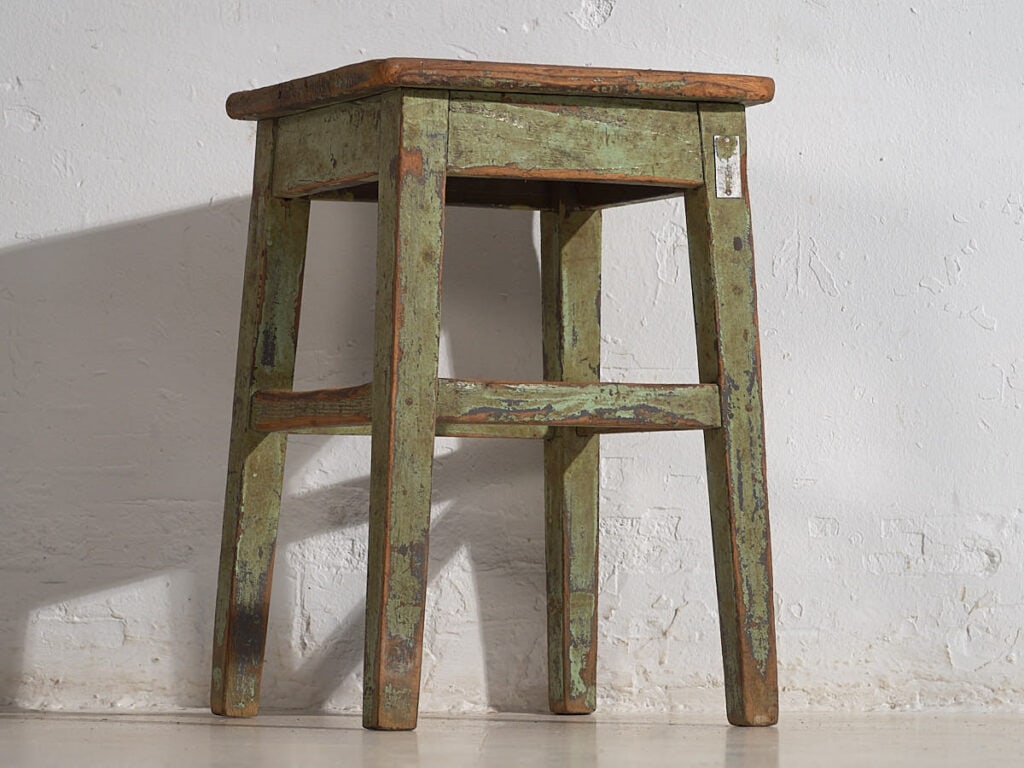Antique green coffee table (c.1900) #7