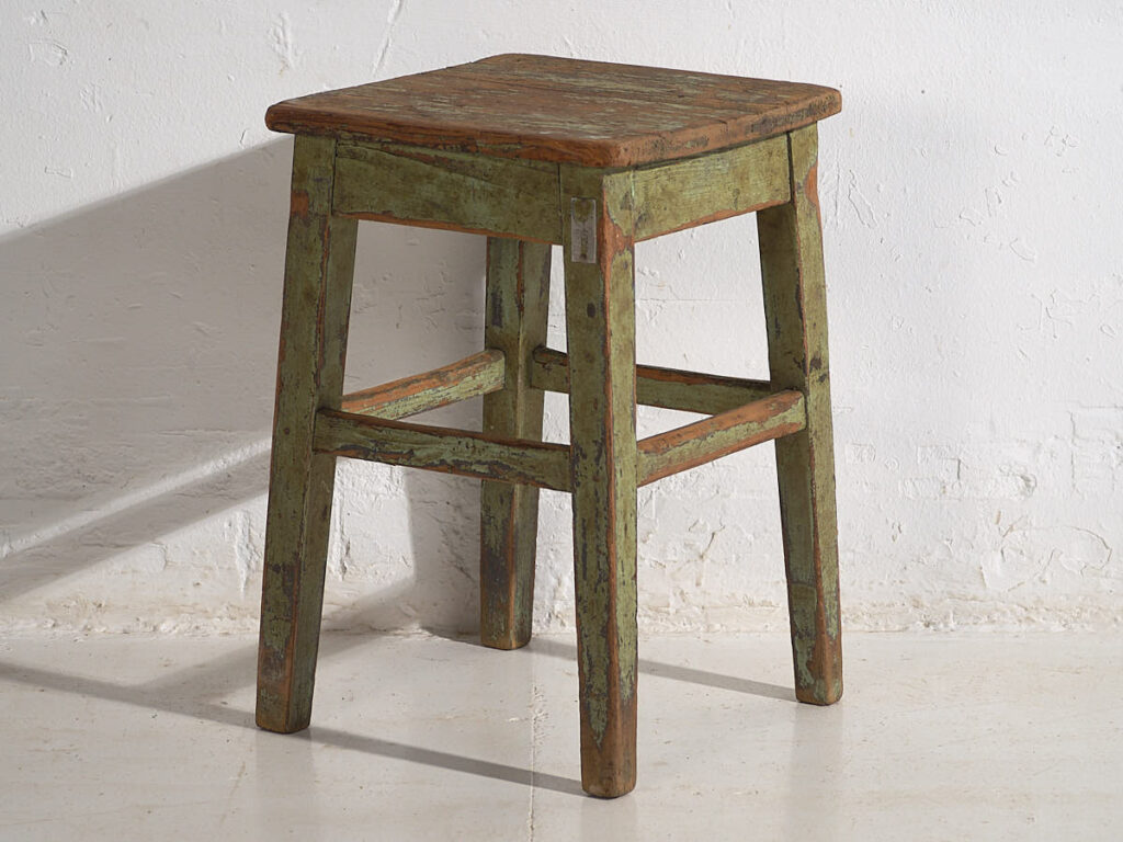 Antique green coffee table (c.1900) #7