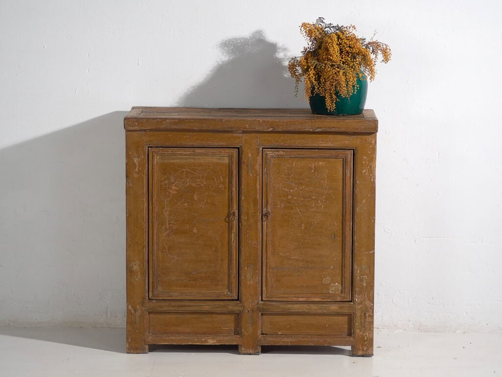 Aparador antiguo con pátina de color ocre (c.1900) #11