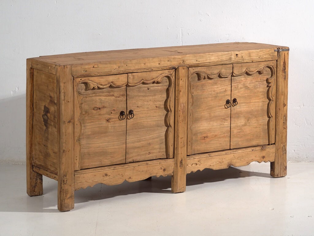 Aparador chino antiguo de cuatro puertas (c.1900) #12