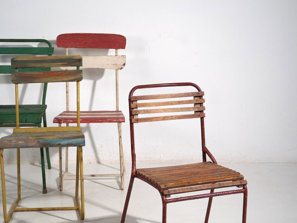 Antique outdoor chairs (c.1920). Set of 4 pieces #16