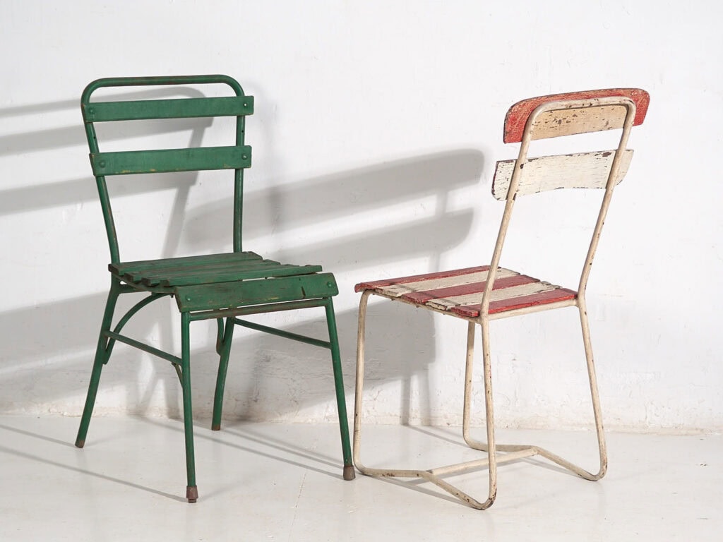 Antique outdoor chairs (c.1920). Set of 4 pieces #16