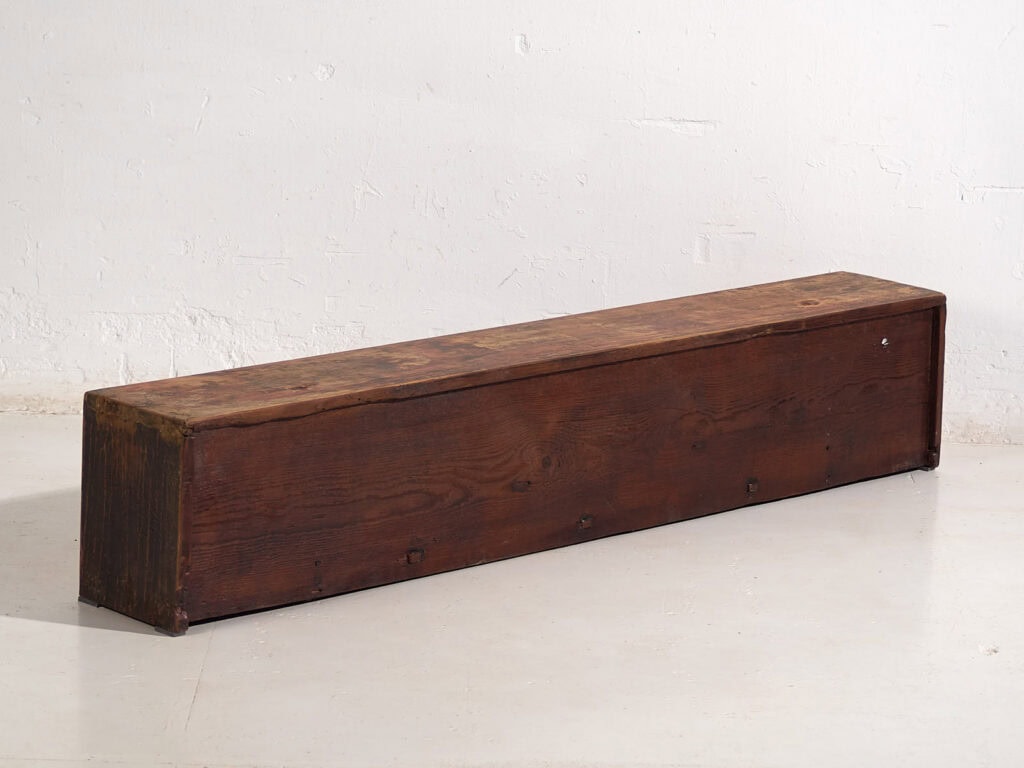 Mueble de TV rojo antiguo (c.1900)