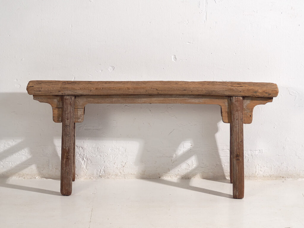 Early style antique Chinese bench (c.1870) #4