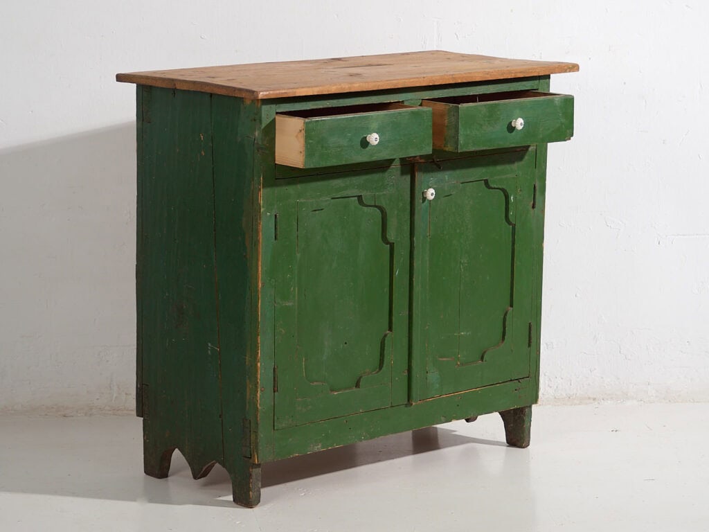 Armario verde antiguo de estilo provenzal francés (c.1920) #5