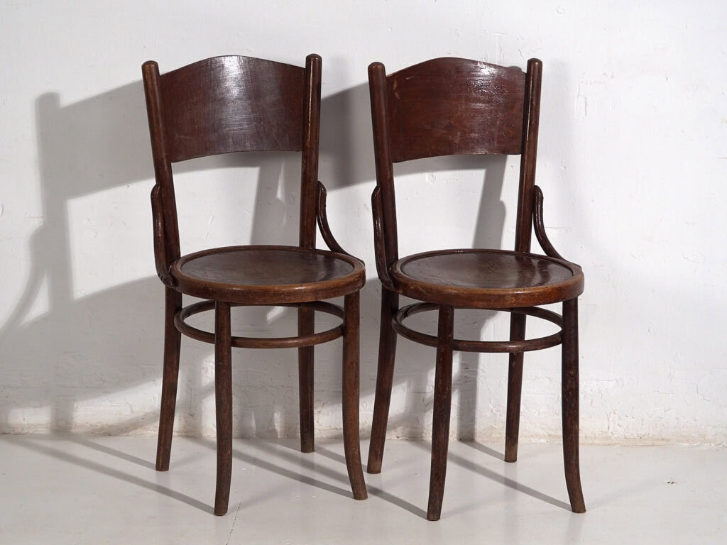 Conjunto de sillas antiguas Thonet-Mundus (c.1920). Conjunto de 4 piezas #3
