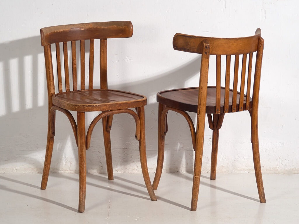 Antique bistro chairs (c.1920). Set of 4 pieces #1