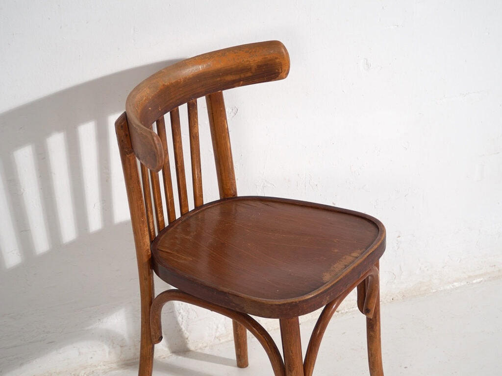 Antique bistro chairs (c.1920). Set of 4 pieces #1