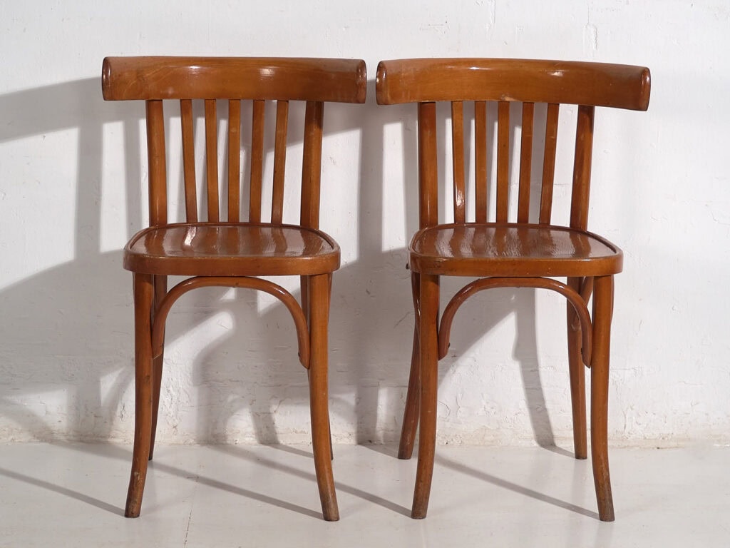 Antique bistro chairs (c.1920). Set of 4 pieces #1