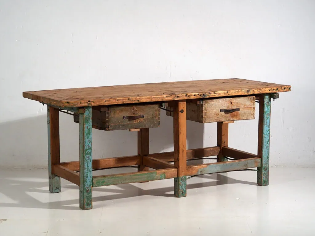 Mesa de trabajo antigua (c.1920) #15