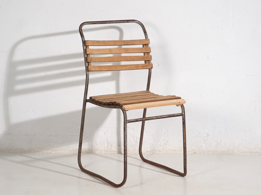 Sillas de exterior antiguas (c.1920). Conjunto de 4 piezas #34