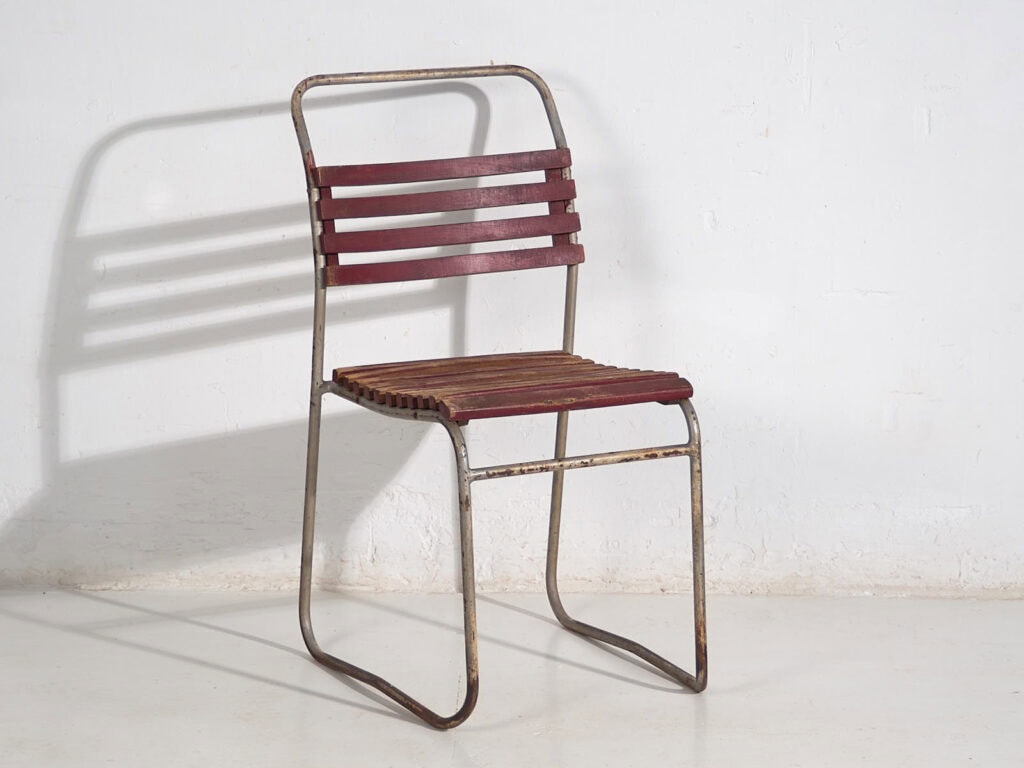 Sillas de exterior antiguas (c.1920). Conjunto de 4 piezas #34