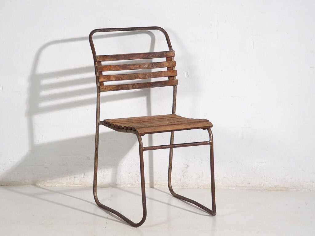 Sillas de exterior antiguas (c.1920). Conjunto de 4 piezas #34