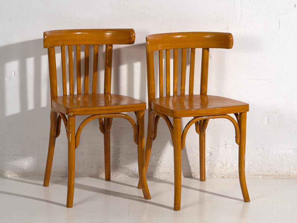 Ensemble de chaises anciennes Bistró (c.1920). Ensemble de 2 pièces #5