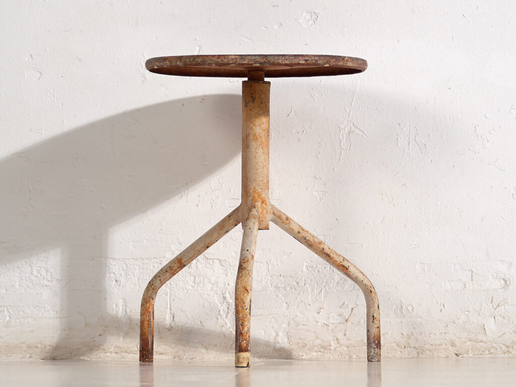 Tabouret industriel rond (c.1950) #5