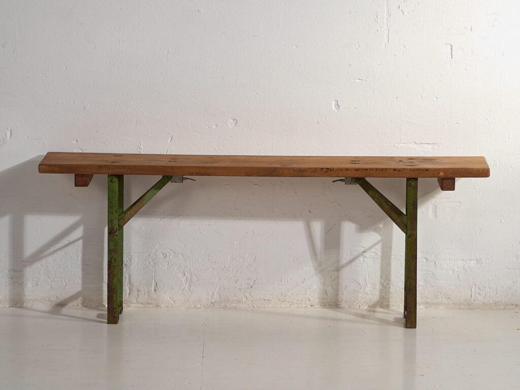 Banc pliant de style industriel (c.1950) #28