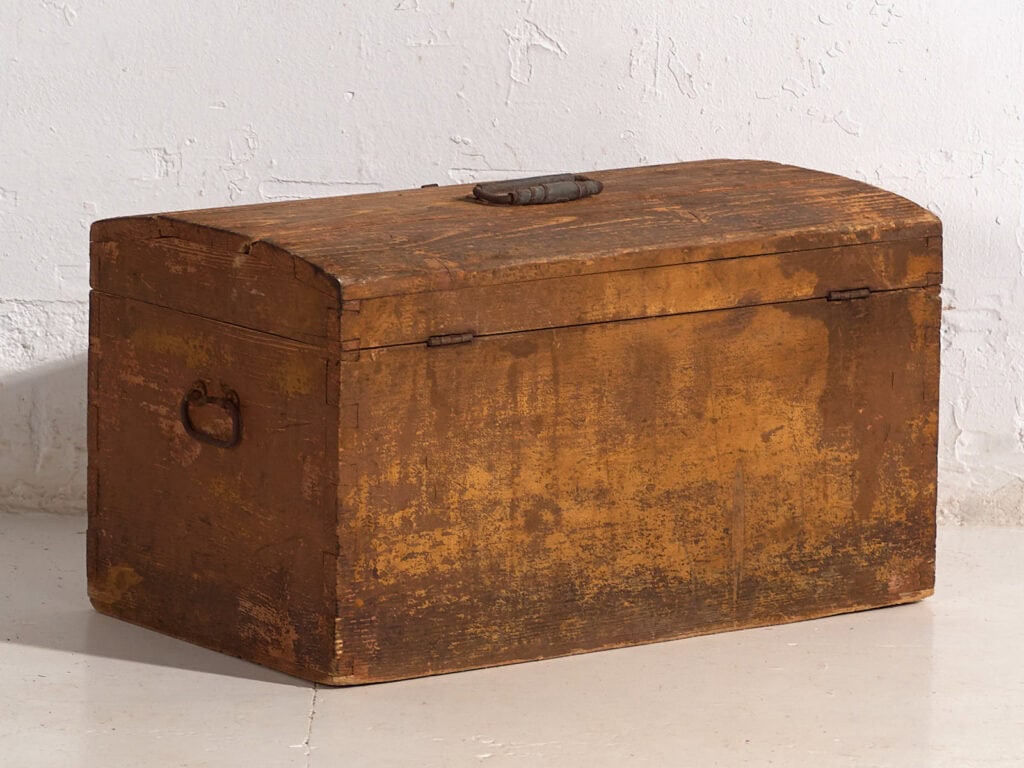 Antique travel chest with original inscription (Year 1936) #21