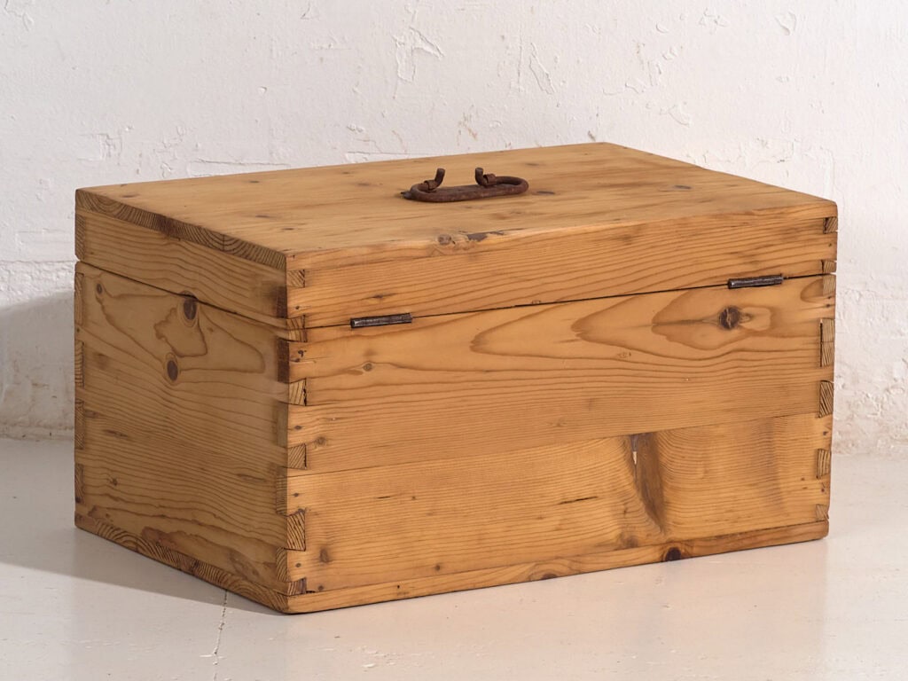 Antique travel chest (c.1920) #7