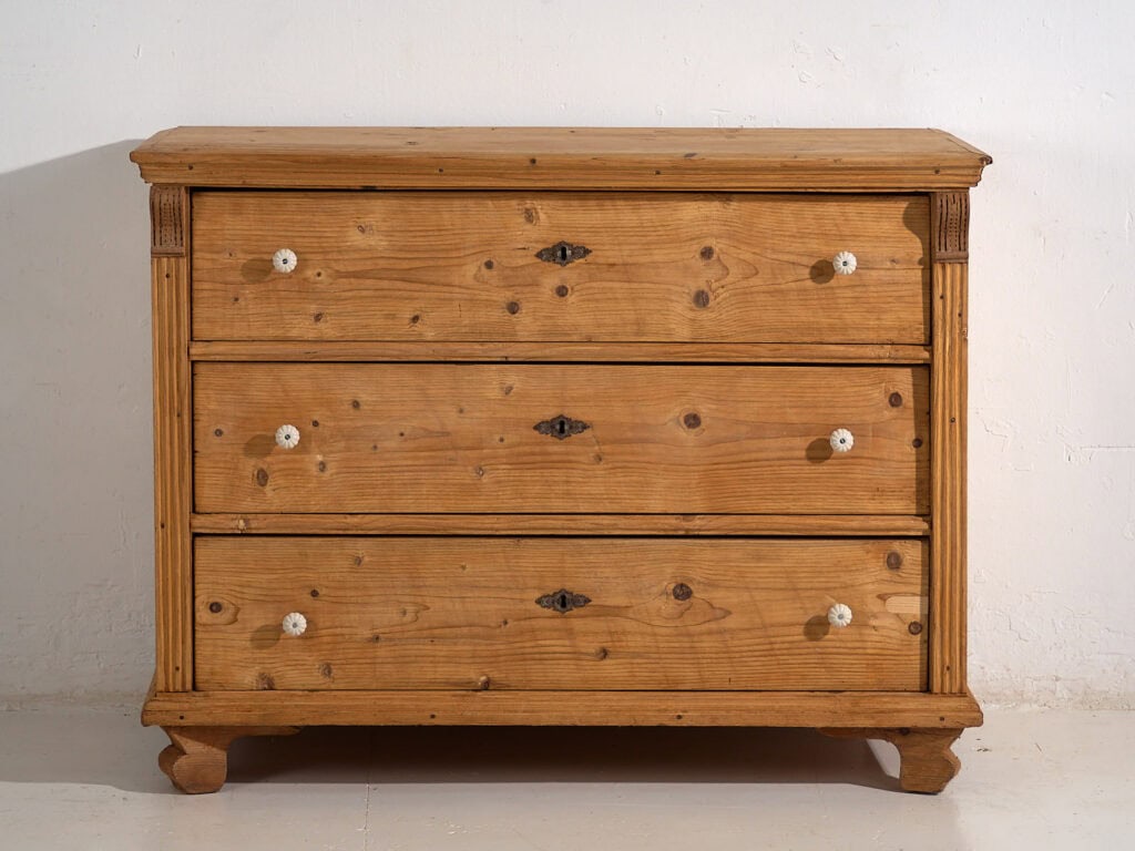 Commode ancienne en bois massif (c.1920) #89