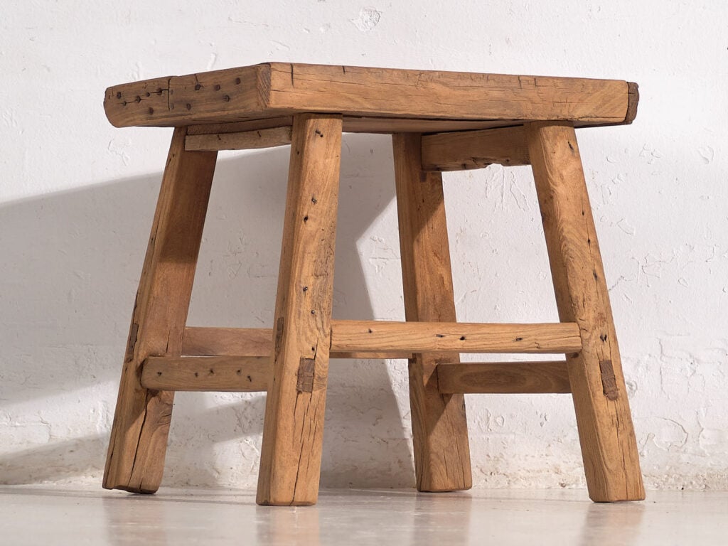 Antique oriental stool (c.1900) #8