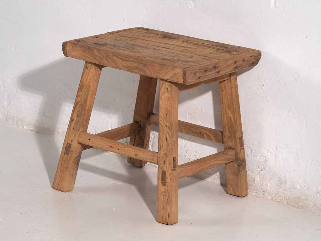 Antique oriental stool (c.1900) #8