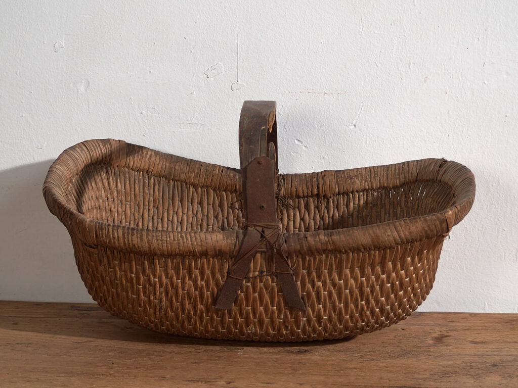Ancien panier chinois wabi-sabi (c.1900) #54