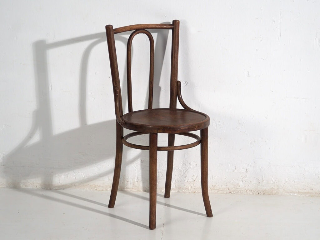 Chaises de salle à manger anciennes (c.1920). Ensemble de 6 pièces n°3