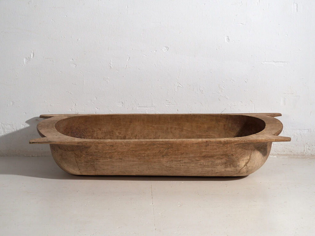 Antique solid wood bowl (c.1900) #14