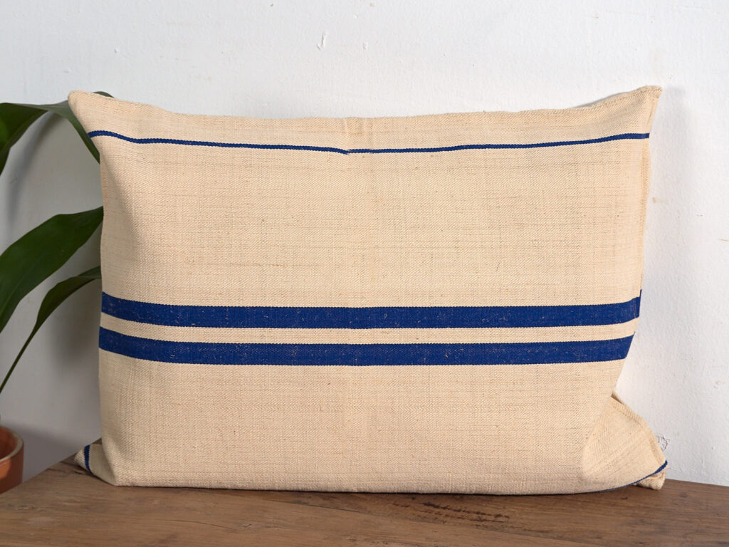 Navy blue antique cushion #1