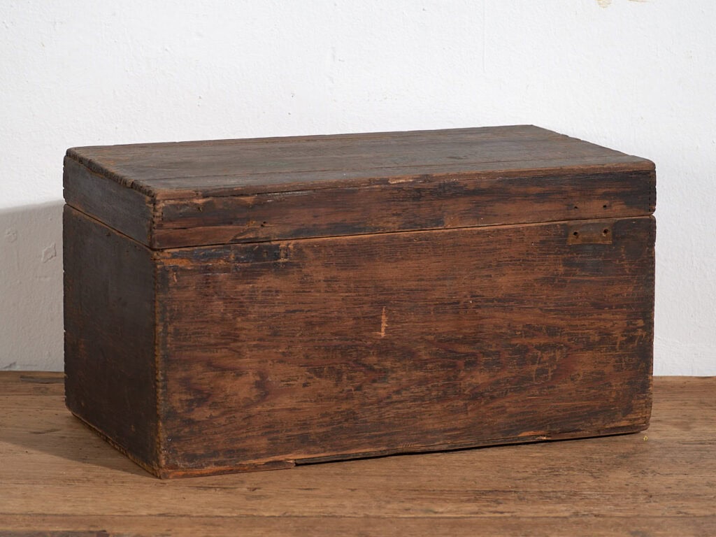 Estuche antiguo con motivos florales pintados a mano (c.1900) #27