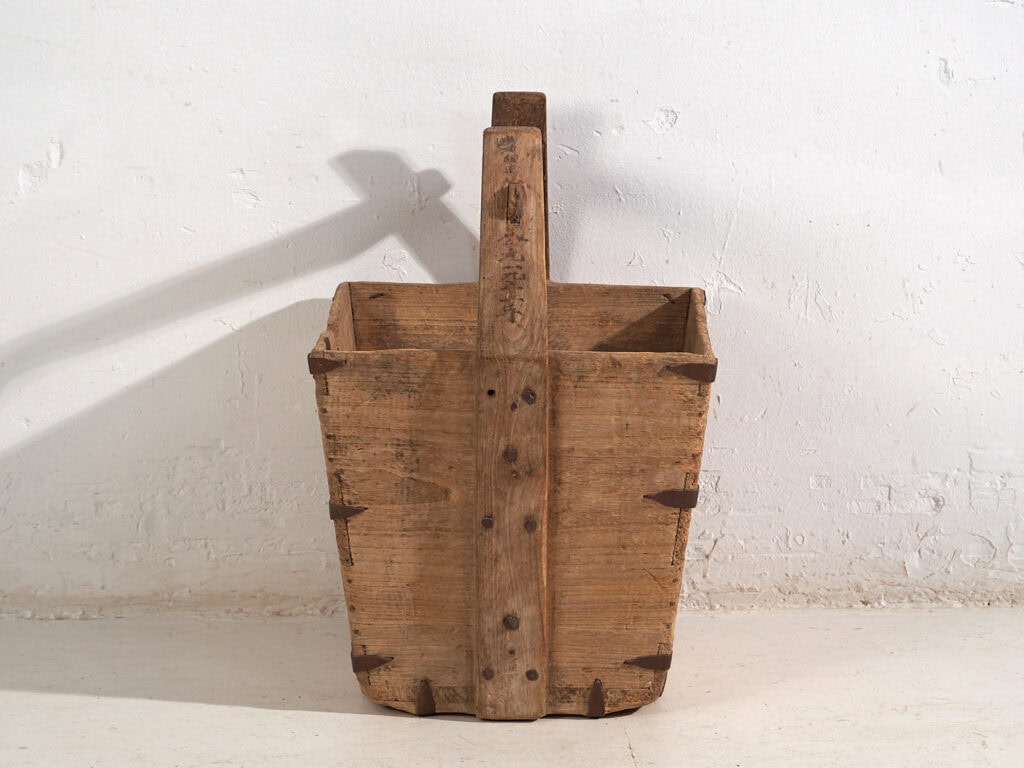 Cesta china antigua de estilo primitivo (c.1900) #12