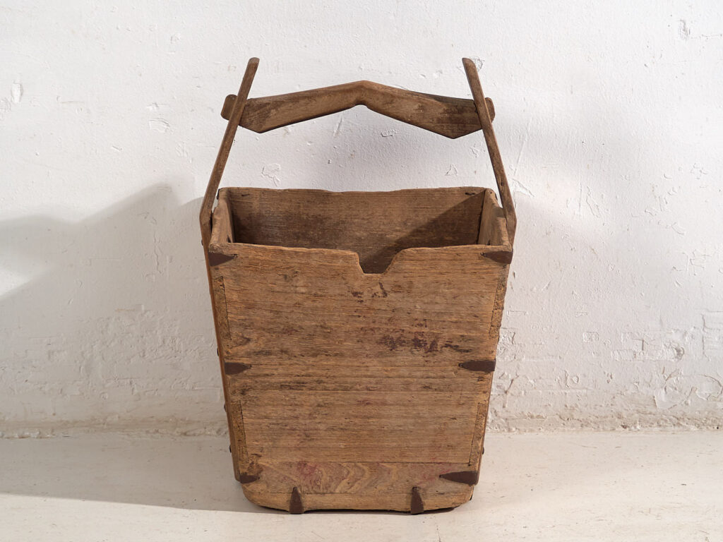 Cesta china antigua de estilo primitivo (c.1900) #12