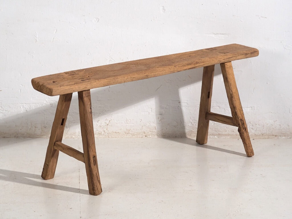 Antique wabi sabi style bench (c.1870) #24