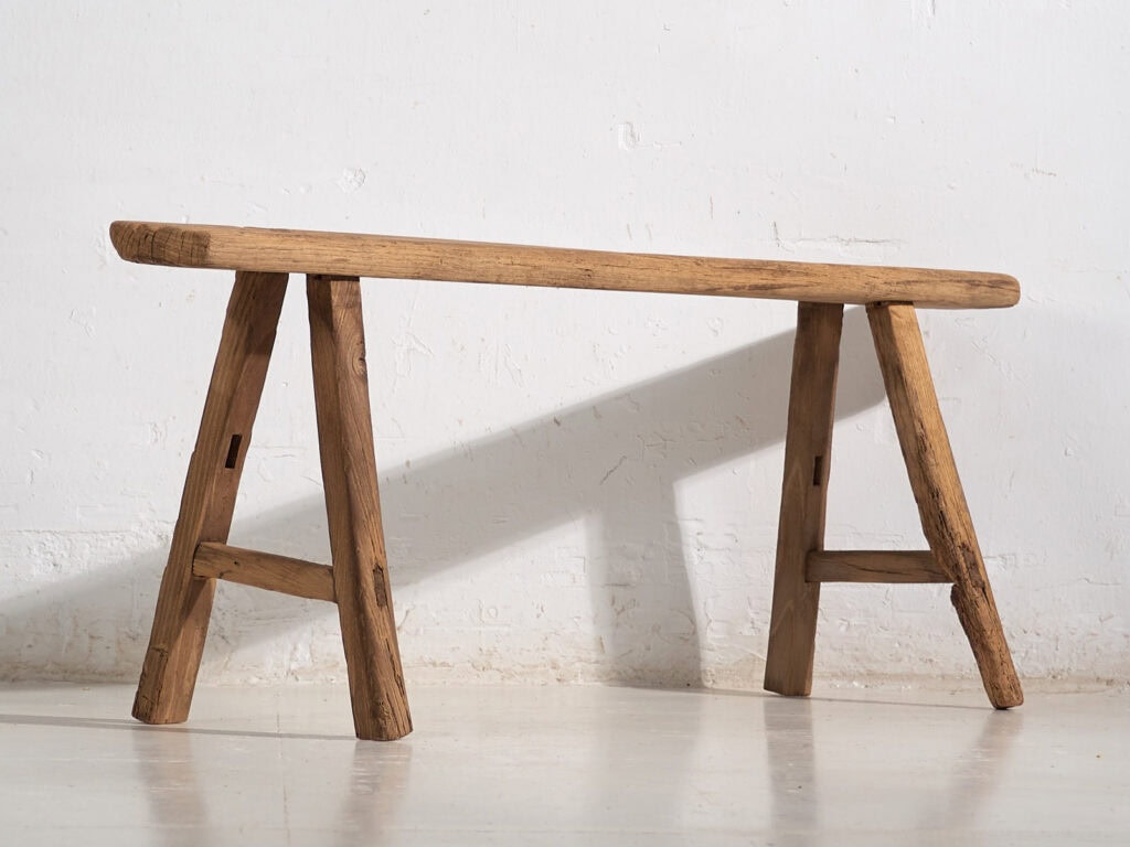 Antique wabi sabi style bench (c.1870) #24