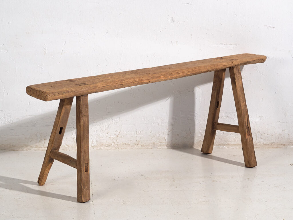 Antique wabi sabi style bench (c.1870) #24