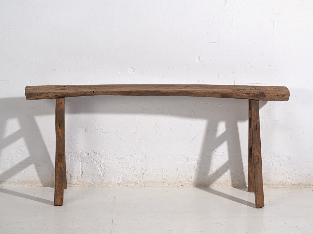 Small antique bench in primitive style (c.1870) #37