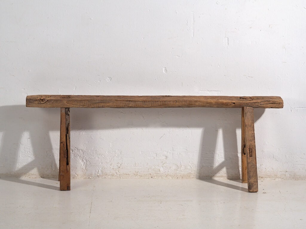 Antique wabi sabi style bench (c.1870) #79