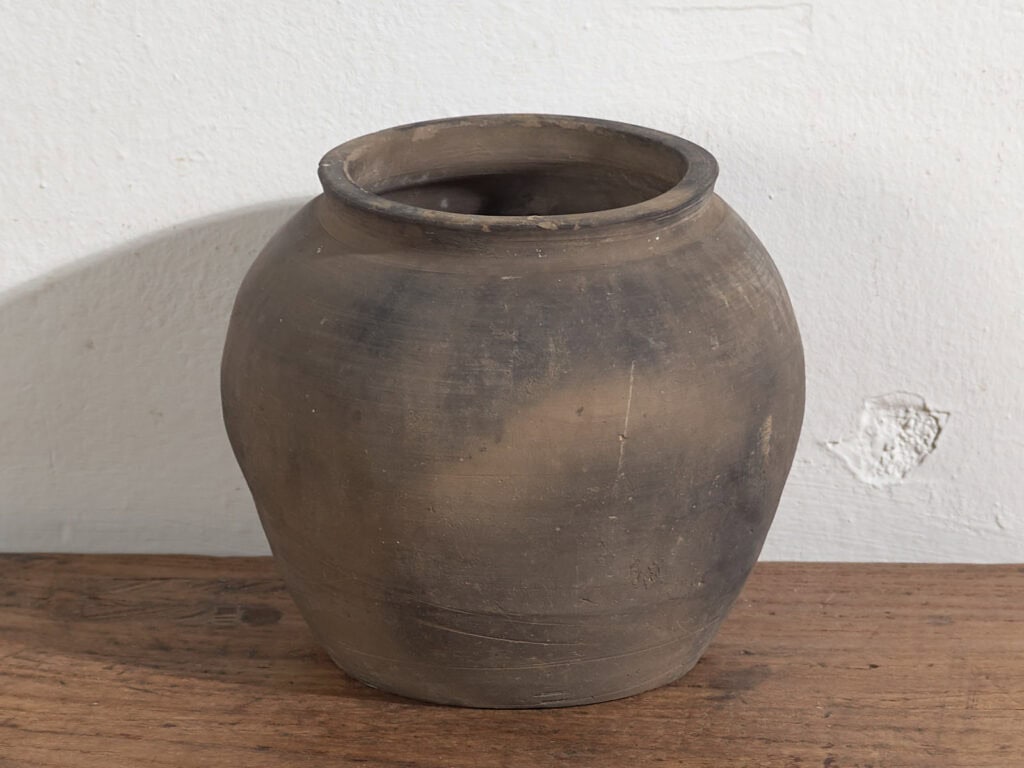 Jarrón antiguo de estilo wabi sabi (c.1900) #12