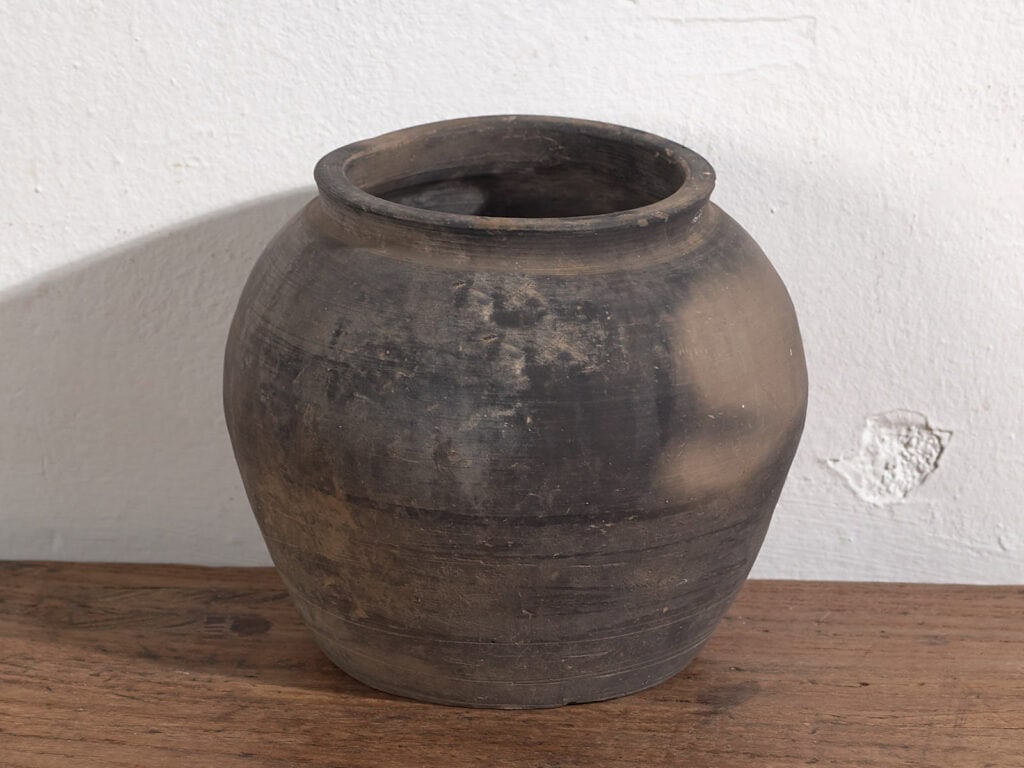 Jarrón antiguo de estilo wabi sabi (c.1900) #12