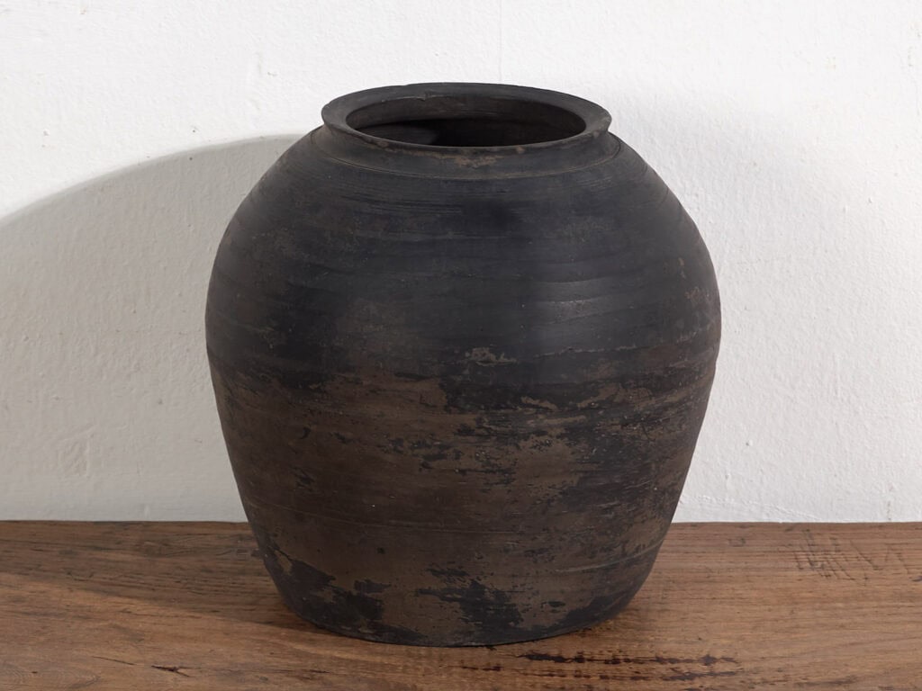 Jarrón antiguo de estilo wabi sabi (c.1900) #8