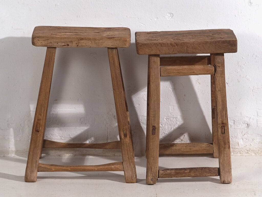 Conjunto de taburetes antiguos (c.1900). Conjunto de 2 piezas #5