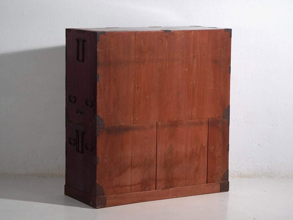 Antique Japanese chest of drawers with iron fittings (c.1890) #42