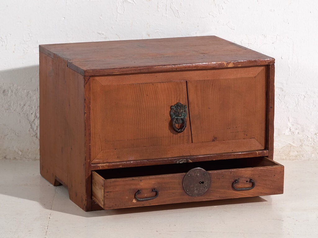 Small antique Japanese chest (c.1890) #24