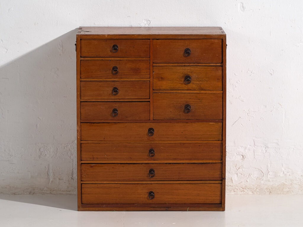 Pequeño archivador japonés antiguo (c.1890) #44